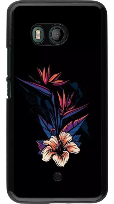 Coque HTC U11 - Dark Flowers