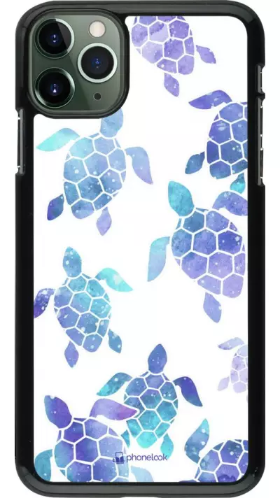 Coque iPhone 11 Pro Max - Turtles pattern watercolor