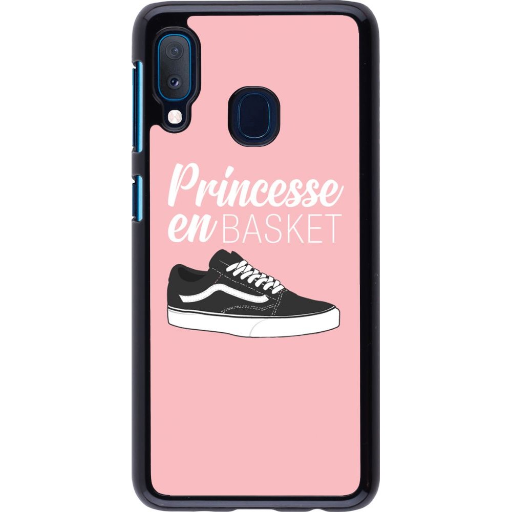 Coque Samsung Galaxy A20e - princesse en basket