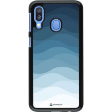 Coque Samsung Galaxy A40 - Flat Blue Waves