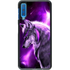 Coque Samsung Galaxy A7 - Purple Sky Wolf