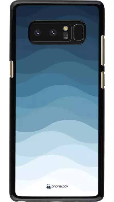 Coque Samsung Galaxy Note8 - Flat Blue Waves