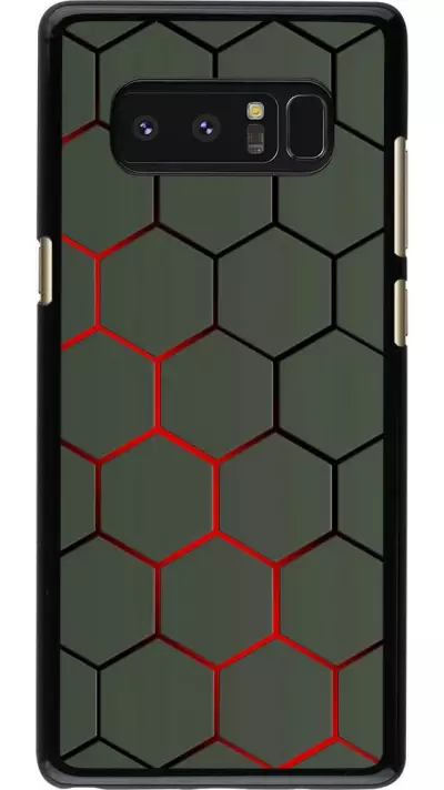 Coque Samsung Galaxy Note8 - Geometric Line red