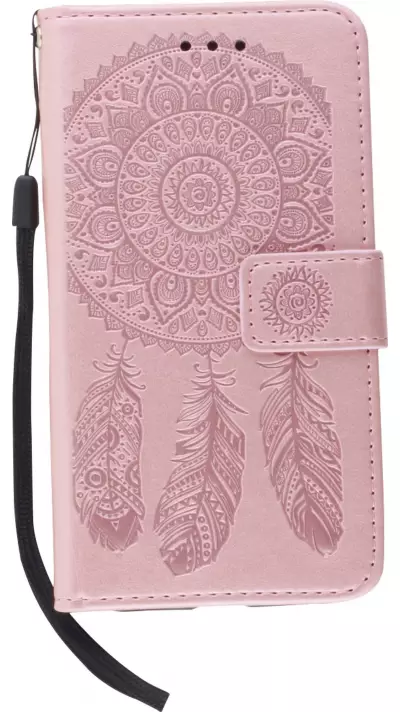 Coque iPhone 11 Pro Max - Flip Dreamcatcher - Rose clair