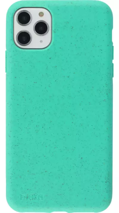 Coque iPhone 11 Pro Max - Bioka biodégradable et compostable Eco-Friendly - Turquoise