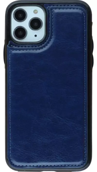 Coque iPhone 11 Pro Max - Wallet Premium Cards - Bleu