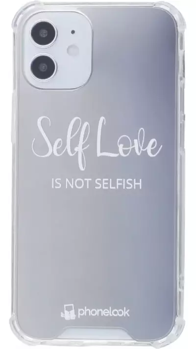 Coque iPhone 12 mini - Miroir Self Love