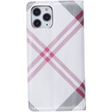 iPhone 13 Pro Max Case Hülle - Flip Lines - Weiss