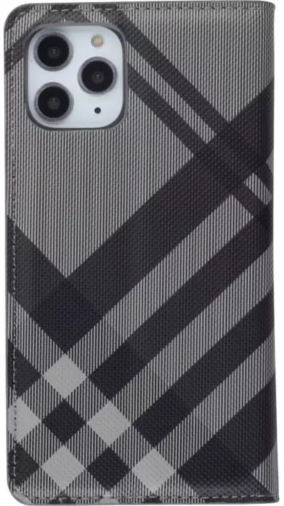 Fourre iPhone 11 Pro Max - Flip Lines - Gris