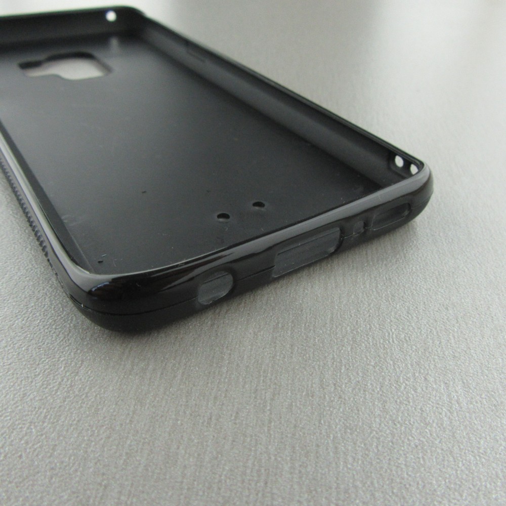 Hülle Samsung Galaxy S9 - Silikon schwarz Marble Good Vibes Only